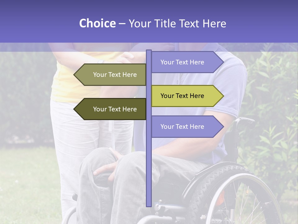 Wheelchair Guy PowerPoint Template