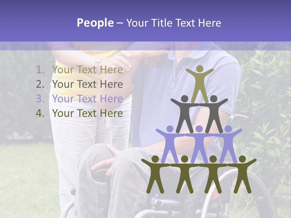 Wheelchair Guy PowerPoint Template