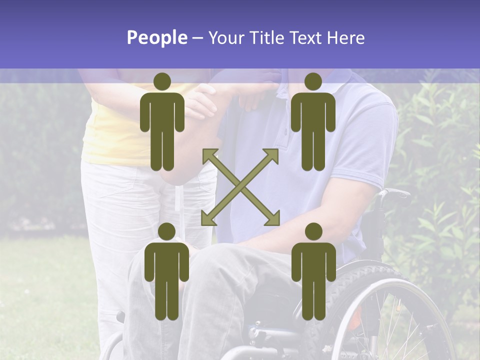 Wheelchair Guy PowerPoint Template