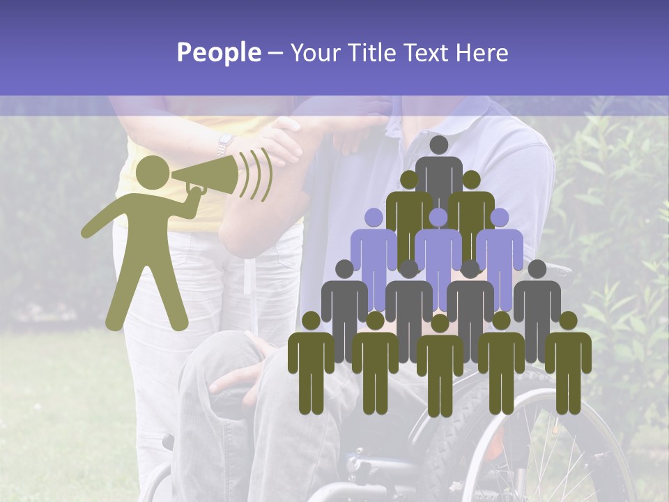Wheelchair Guy PowerPoint Template