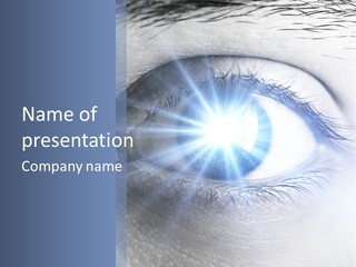Glitter Of Eyes PowerPoint Template