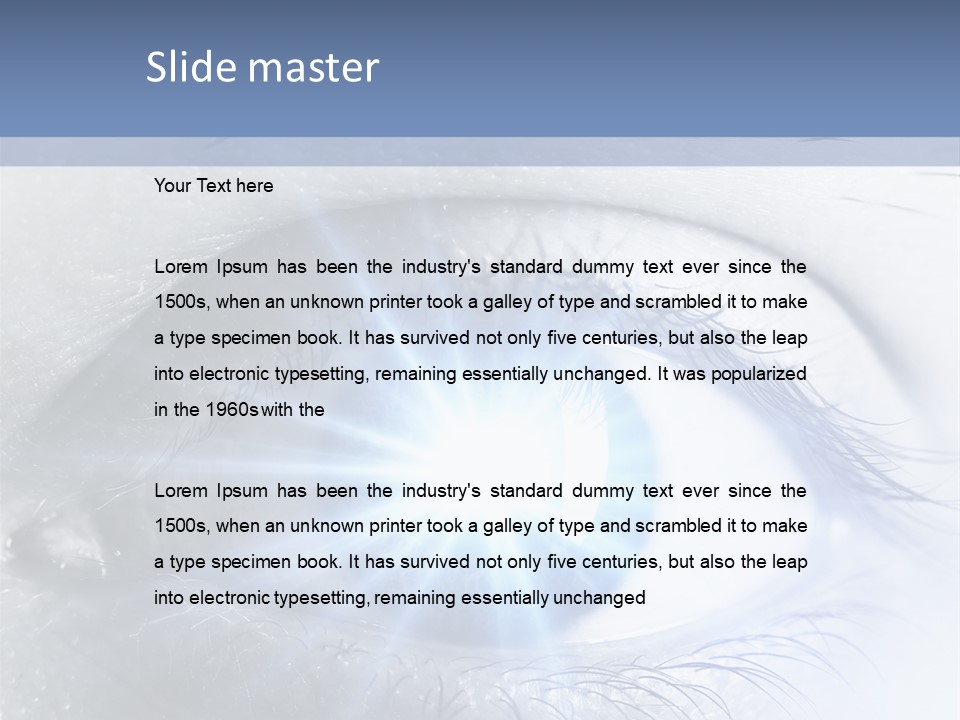 Glitter Of Eyes PowerPoint Template