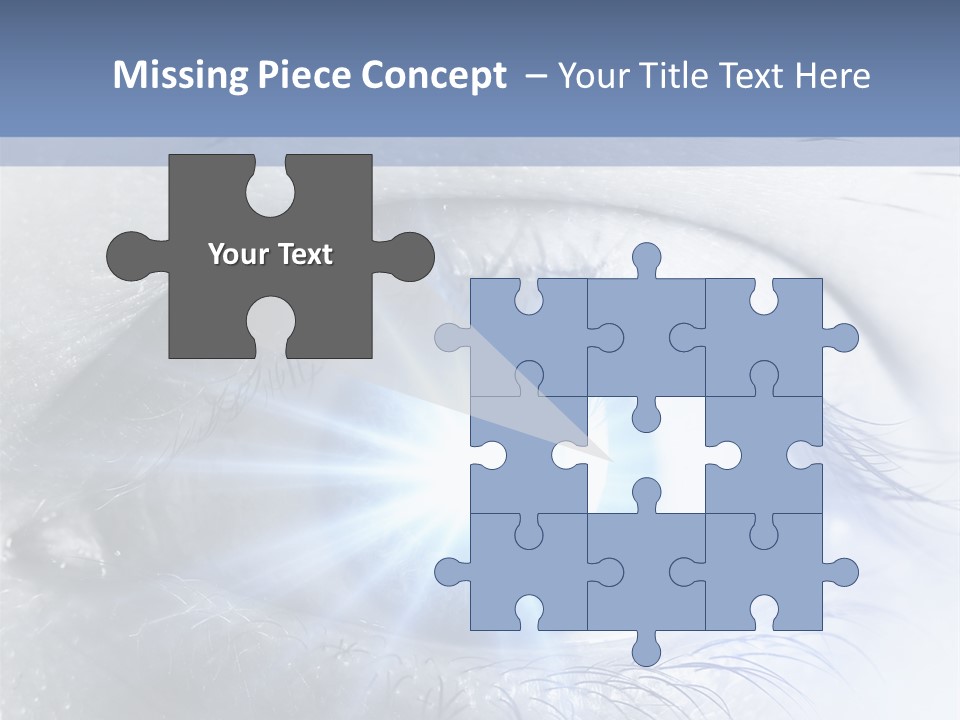 Glitter Of Eyes PowerPoint Template