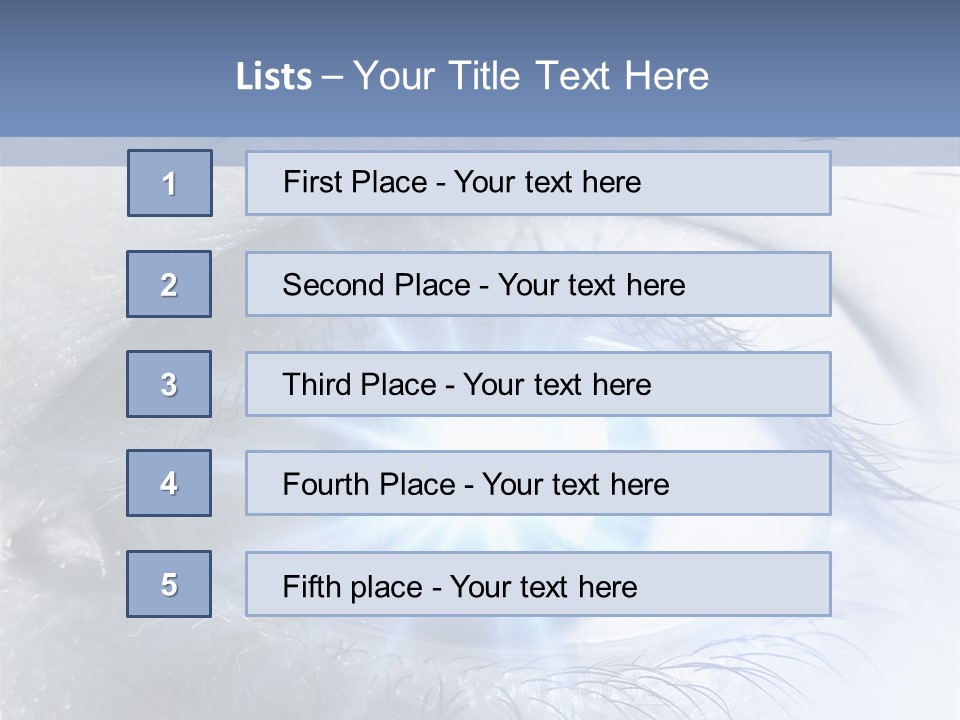 Glitter Of Eyes PowerPoint Template