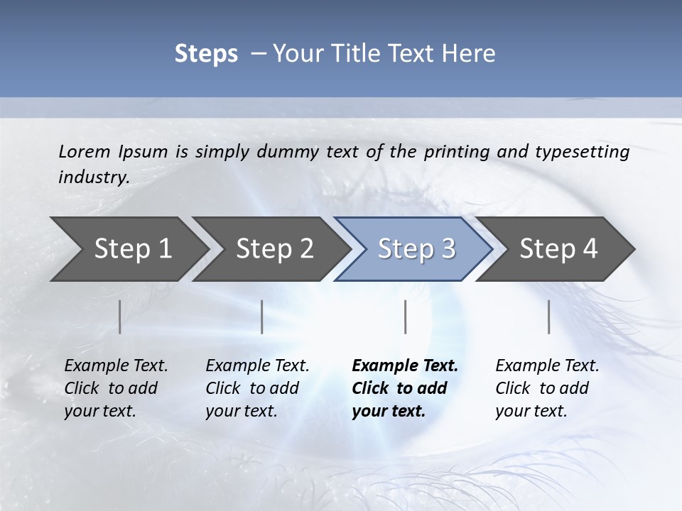 Glitter Of Eyes PowerPoint Template