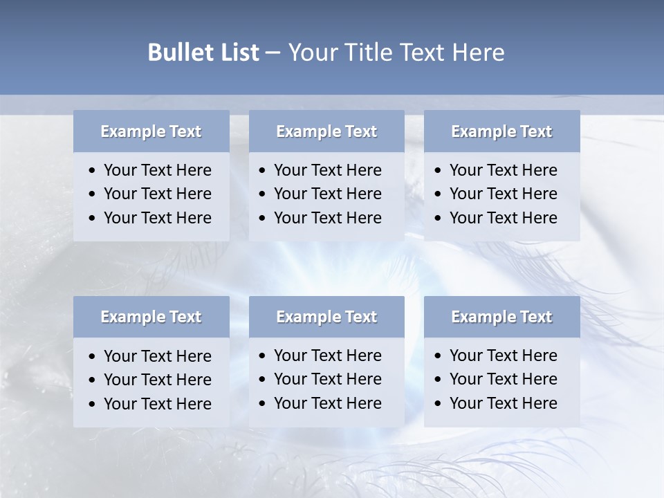 Glitter Of Eyes PowerPoint Template