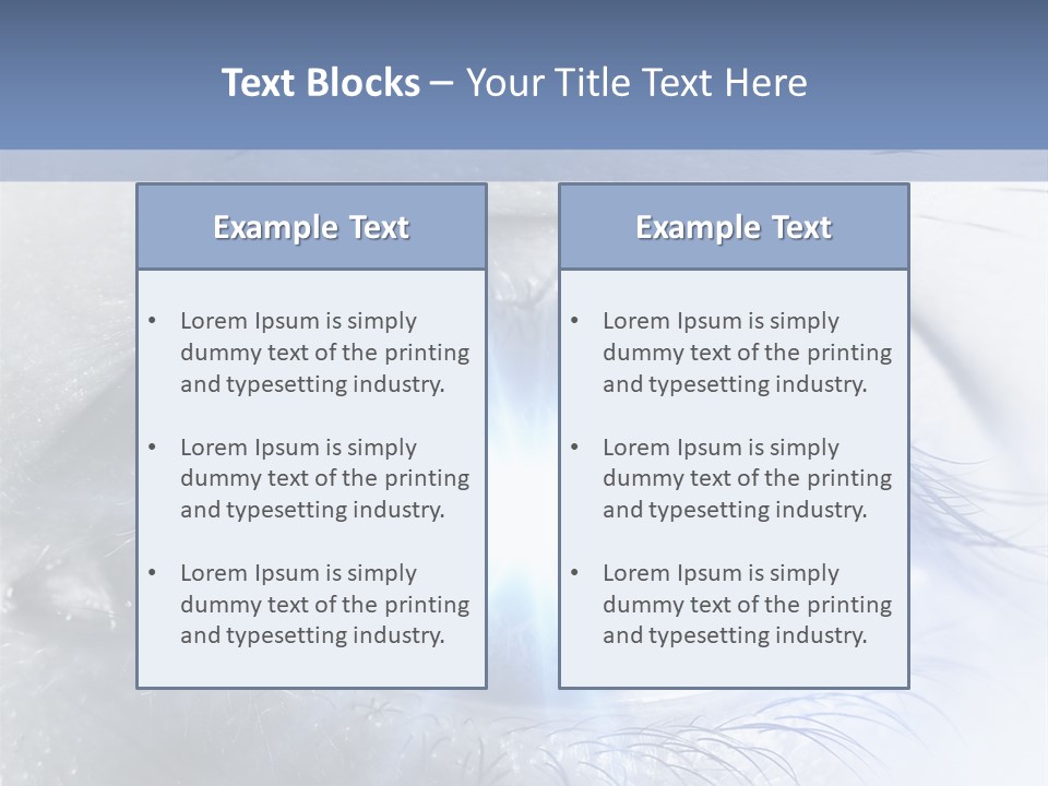 Glitter Of Eyes PowerPoint Template