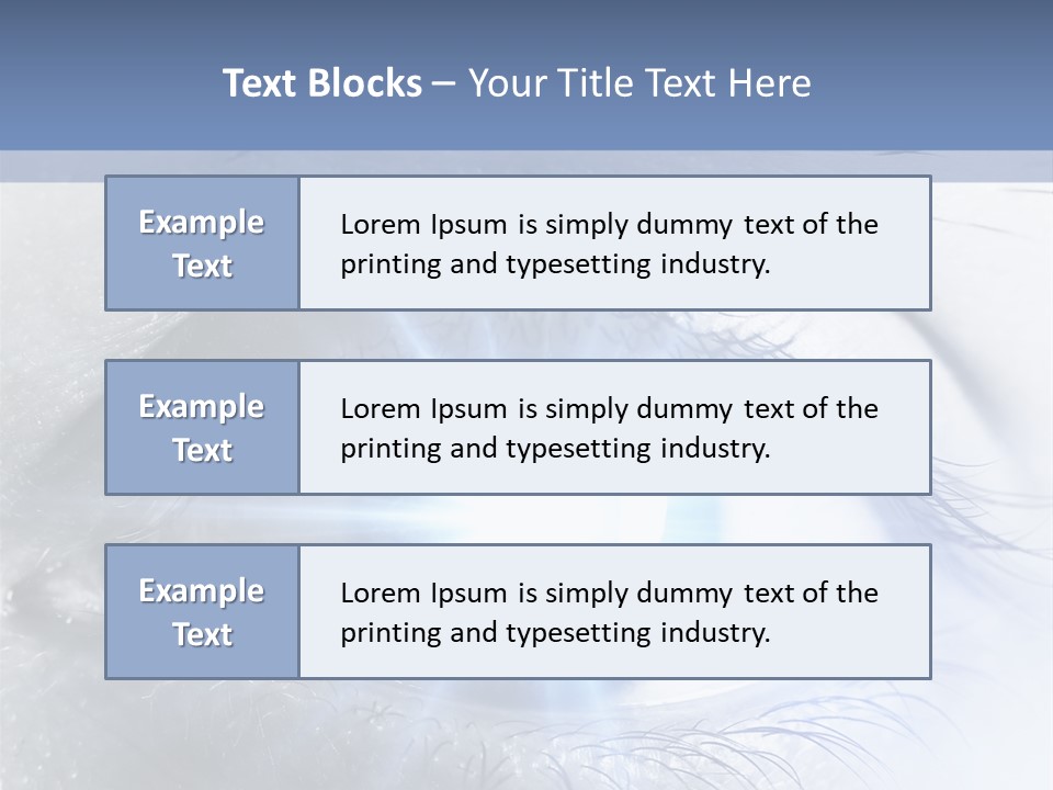 Glitter Of Eyes PowerPoint Template