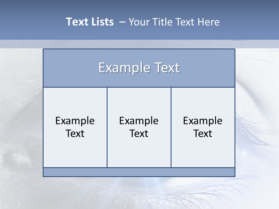 Glitter Of Eyes PowerPoint Template