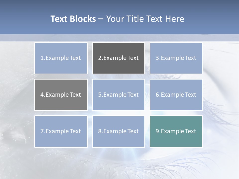 Glitter Of Eyes PowerPoint Template