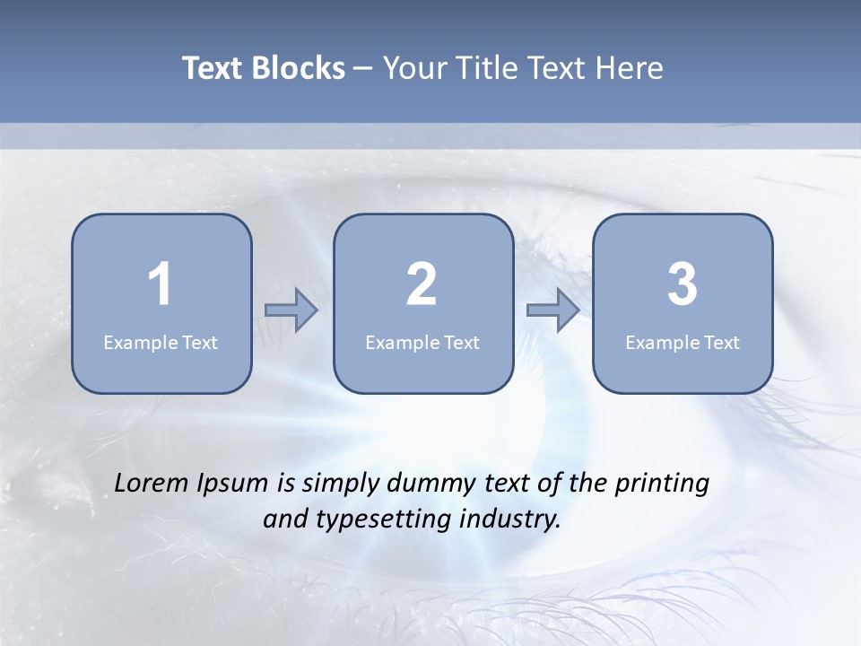 Glitter Of Eyes PowerPoint Template