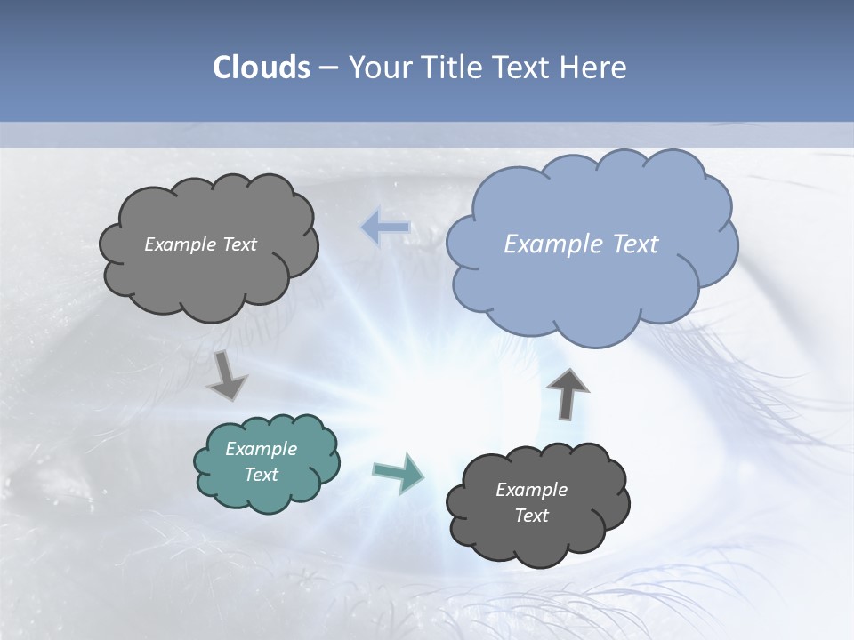 Glitter Of Eyes PowerPoint Template