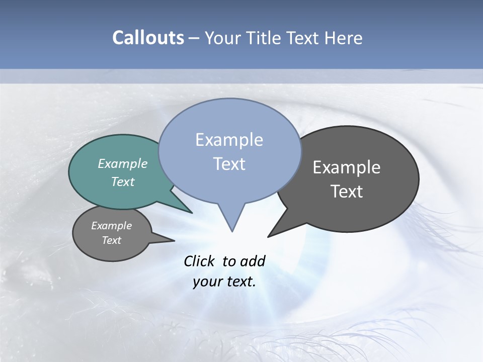 Glitter Of Eyes PowerPoint Template