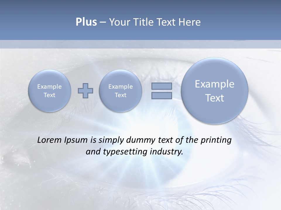 Glitter Of Eyes PowerPoint Template