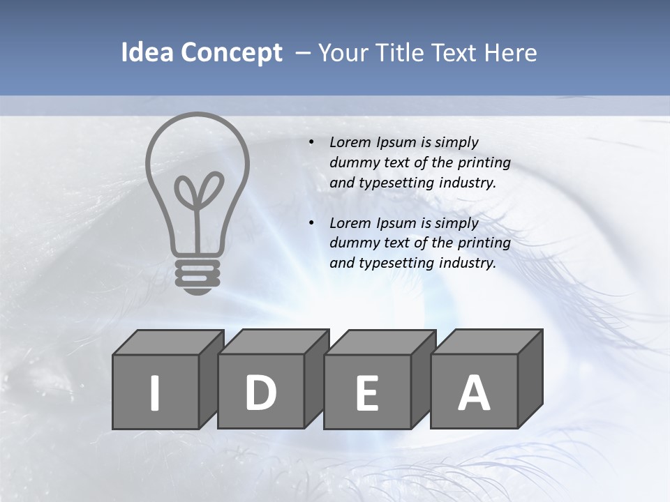 Glitter Of Eyes PowerPoint Template