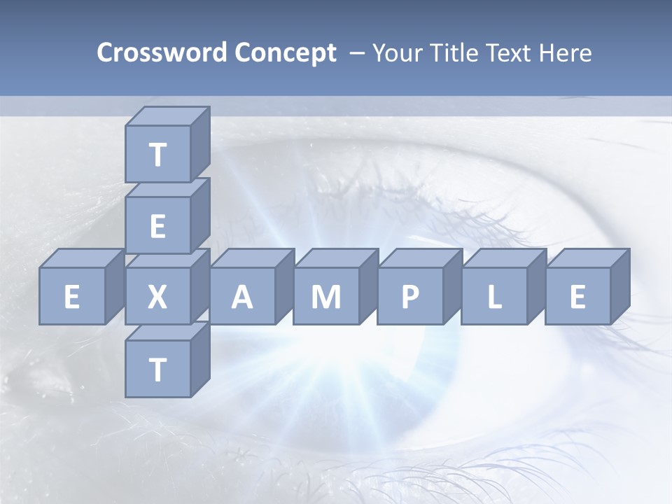 Glitter Of Eyes PowerPoint Template