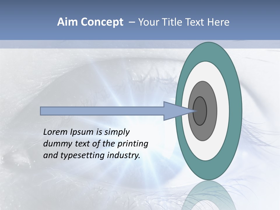 Glitter Of Eyes PowerPoint Template