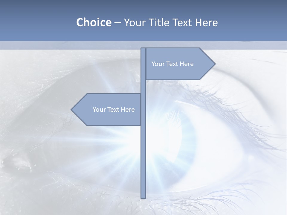 Glitter Of Eyes PowerPoint Template