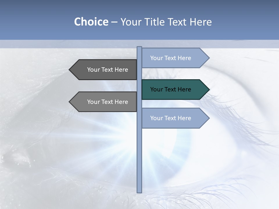 Glitter Of Eyes PowerPoint Template