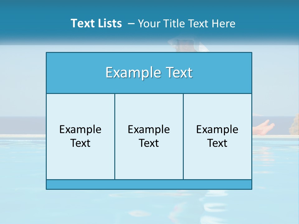 Woman With Baby By The Pool PowerPoint Template