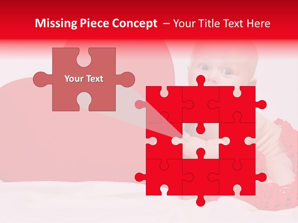 Little Baby At A Photo Shoot PowerPoint Template