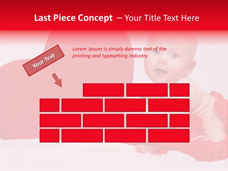 Little Baby At A Photo Shoot PowerPoint Template