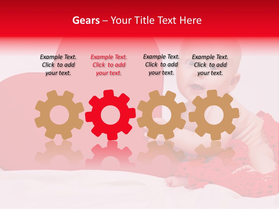 Little Baby At A Photo Shoot PowerPoint Template