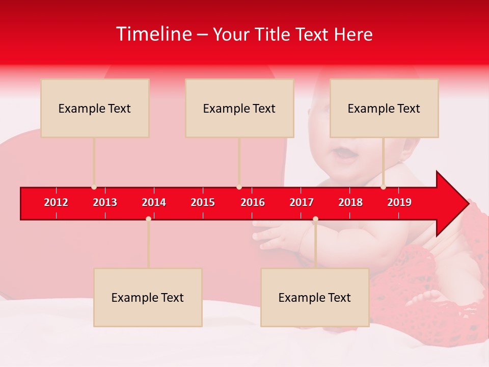 Little Baby At A Photo Shoot PowerPoint Template