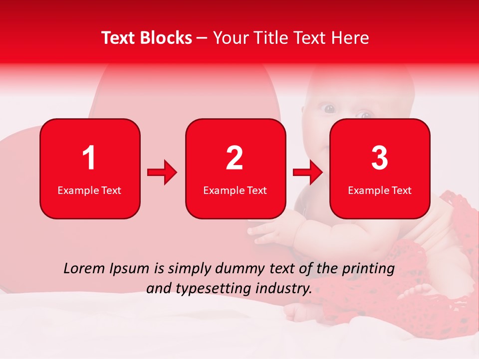 Little Baby At A Photo Shoot PowerPoint Template