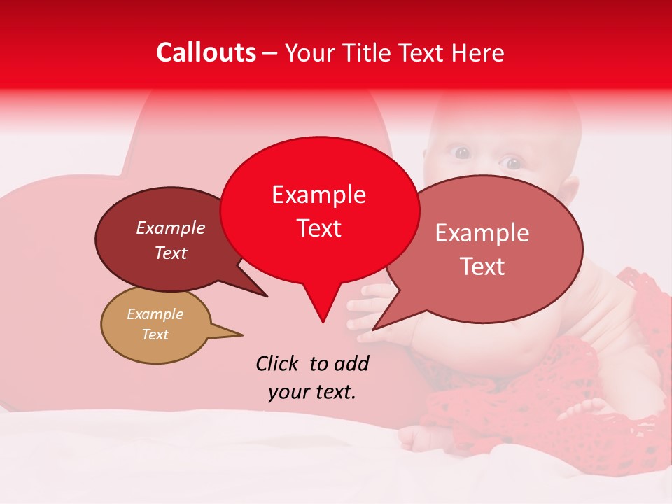 Little Baby At A Photo Shoot PowerPoint Template