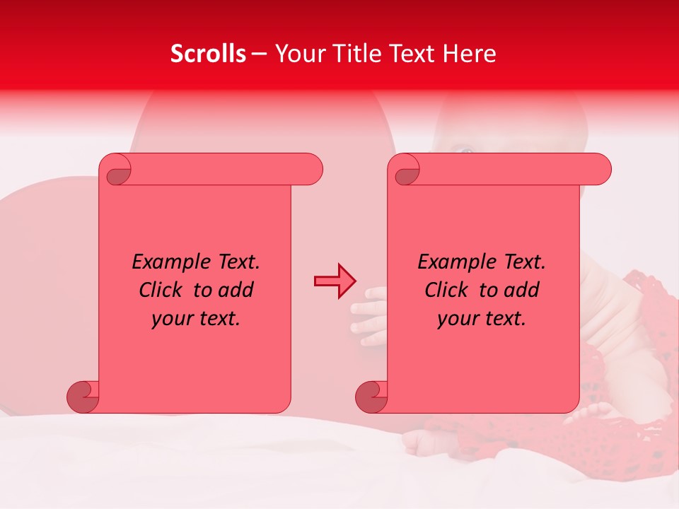 Little Baby At A Photo Shoot PowerPoint Template