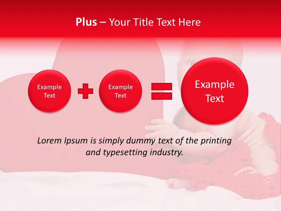 Little Baby At A Photo Shoot PowerPoint Template