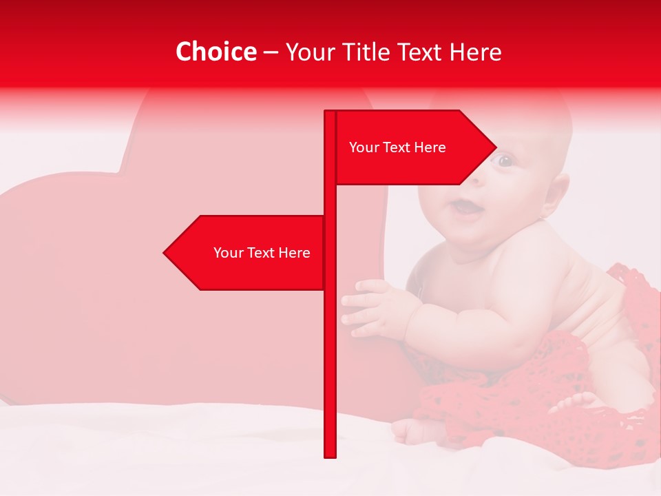 Little Baby At A Photo Shoot PowerPoint Template