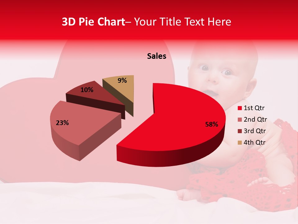 Little Baby At A Photo Shoot PowerPoint Template