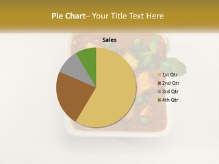 Sauce With Chicken Pieces PowerPoint Template