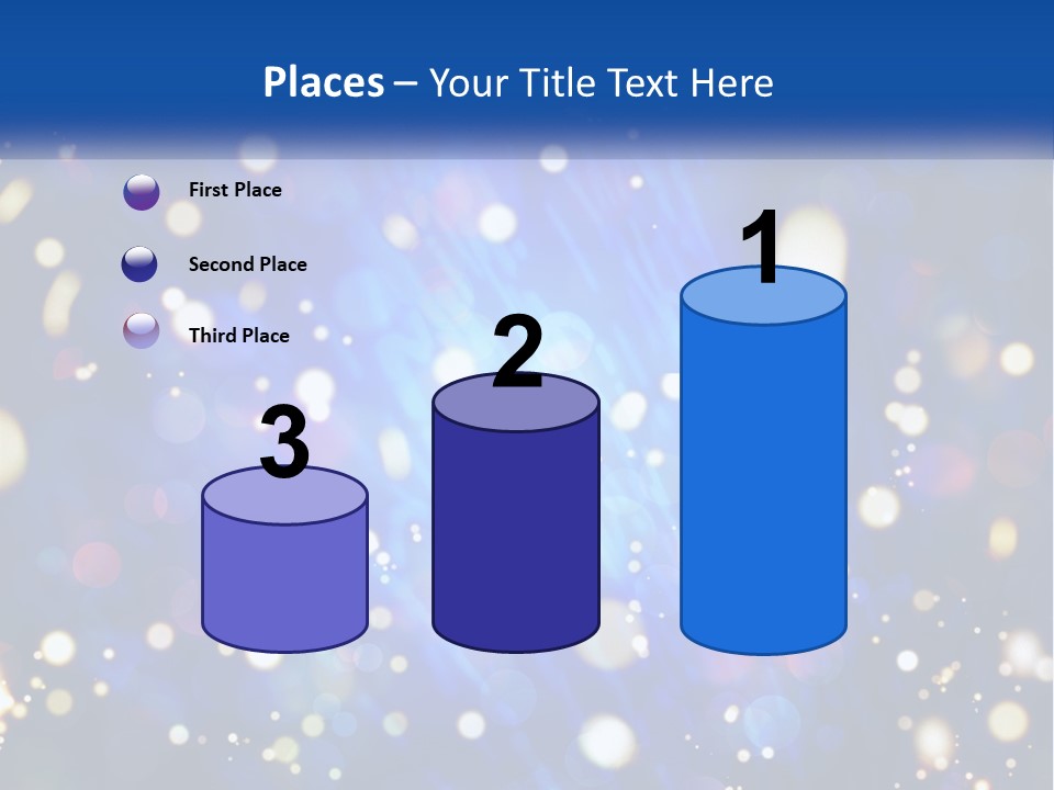 Illustration Of Night Lights PowerPoint Template