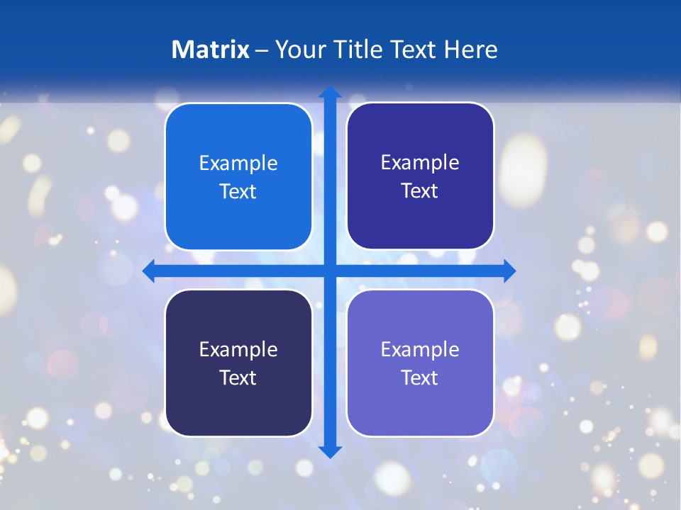 Illustration Of Night Lights PowerPoint Template