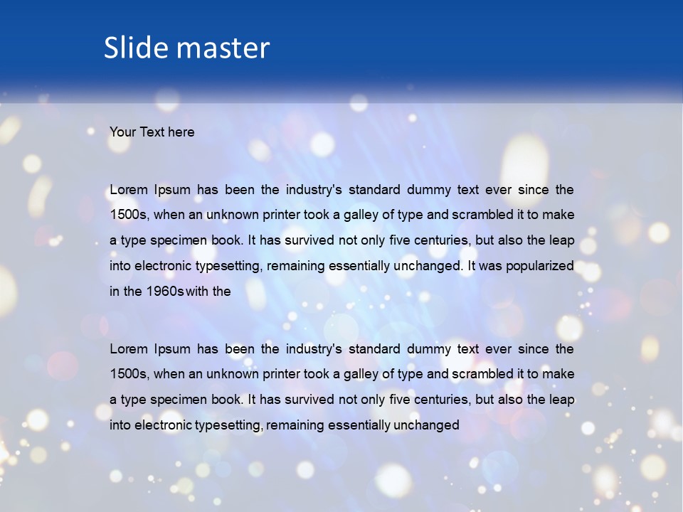 Illustration Of Night Lights PowerPoint Template