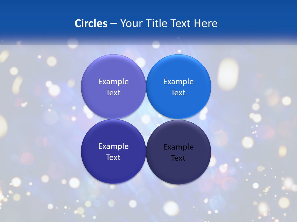 Illustration Of Night Lights PowerPoint Template