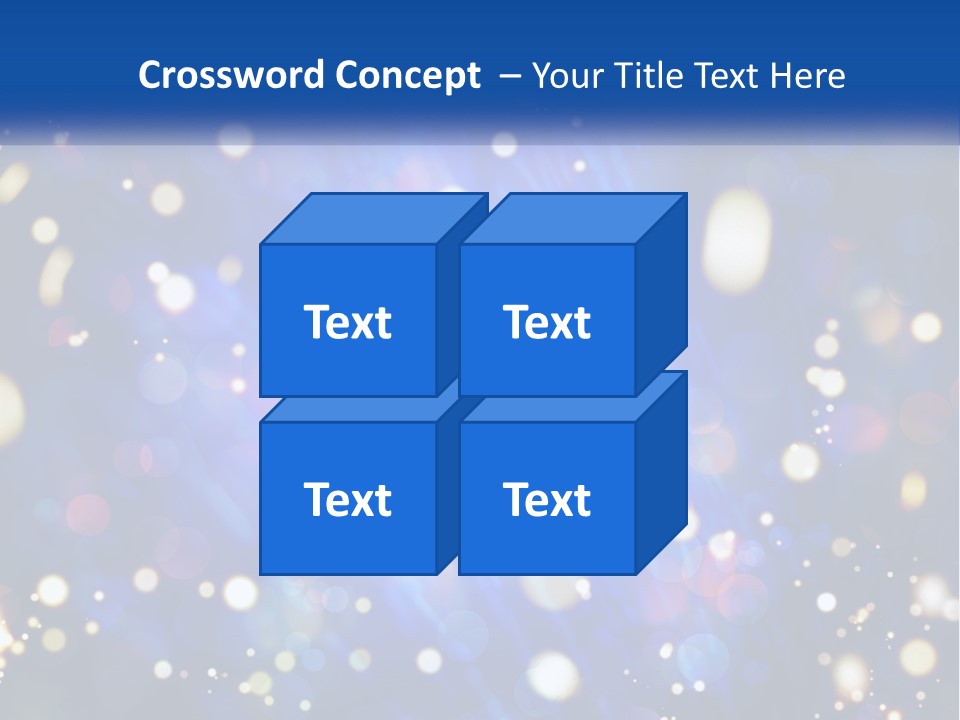 Illustration Of Night Lights PowerPoint Template