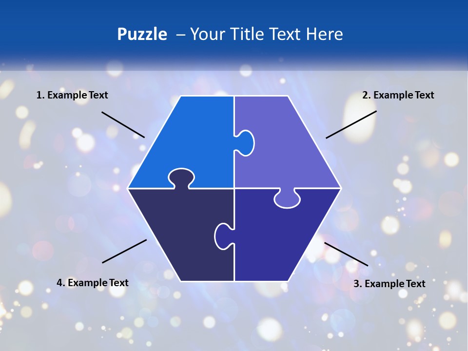 Illustration Of Night Lights PowerPoint Template