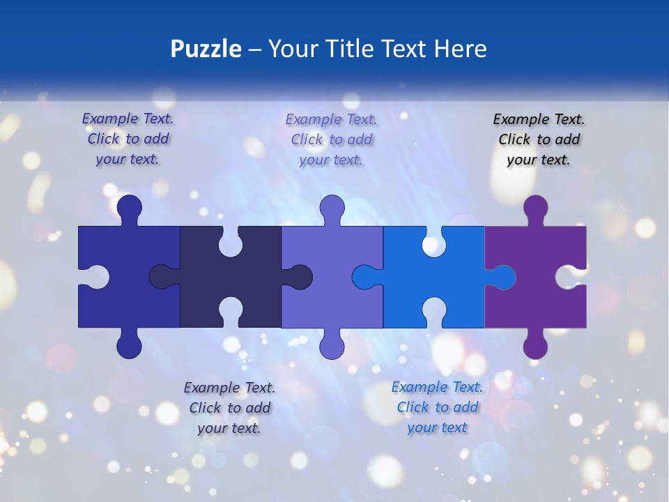 Illustration Of Night Lights PowerPoint Template