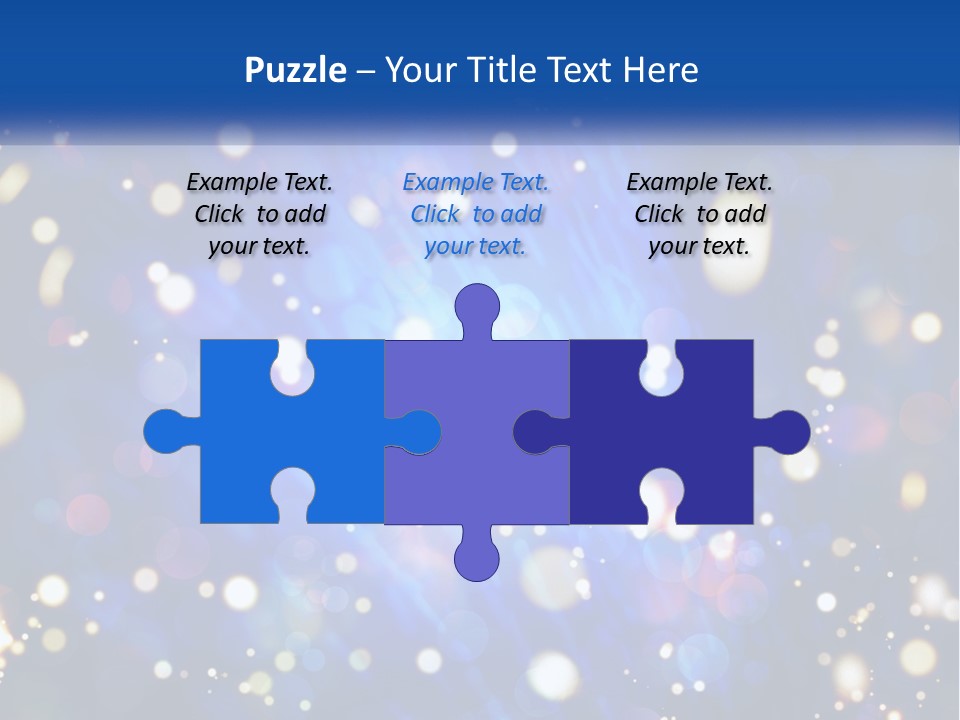 Illustration Of Night Lights PowerPoint Template