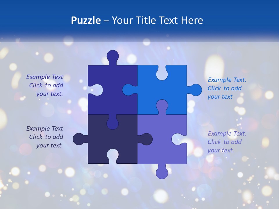 Illustration Of Night Lights PowerPoint Template