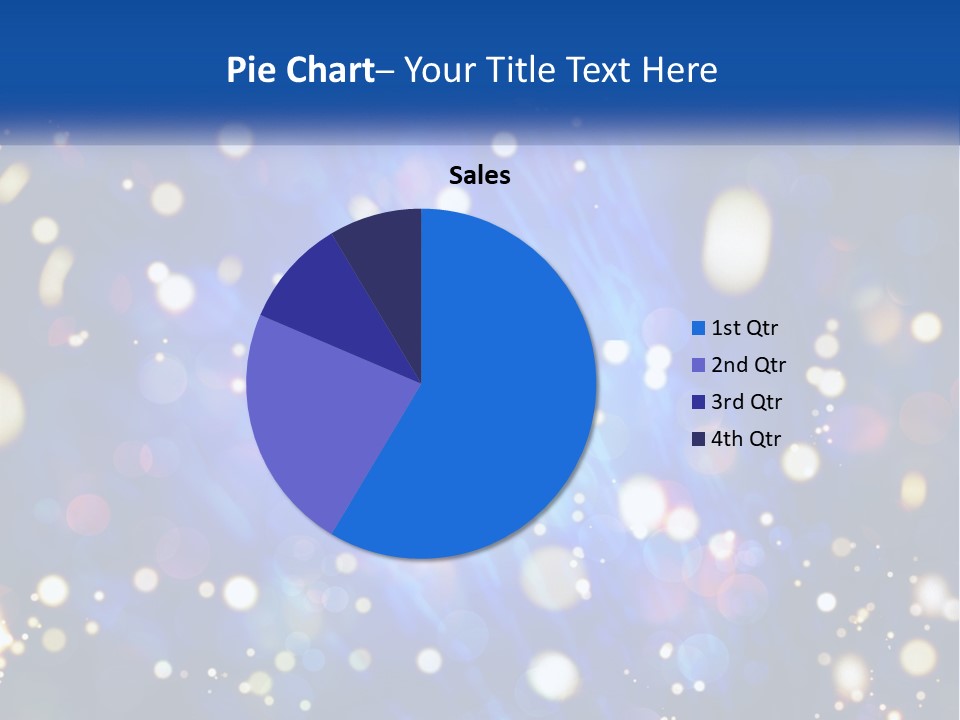 Illustration Of Night Lights PowerPoint Template