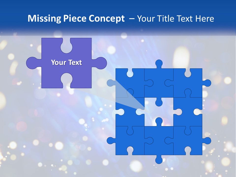 Illustration Of Night Lights PowerPoint Template