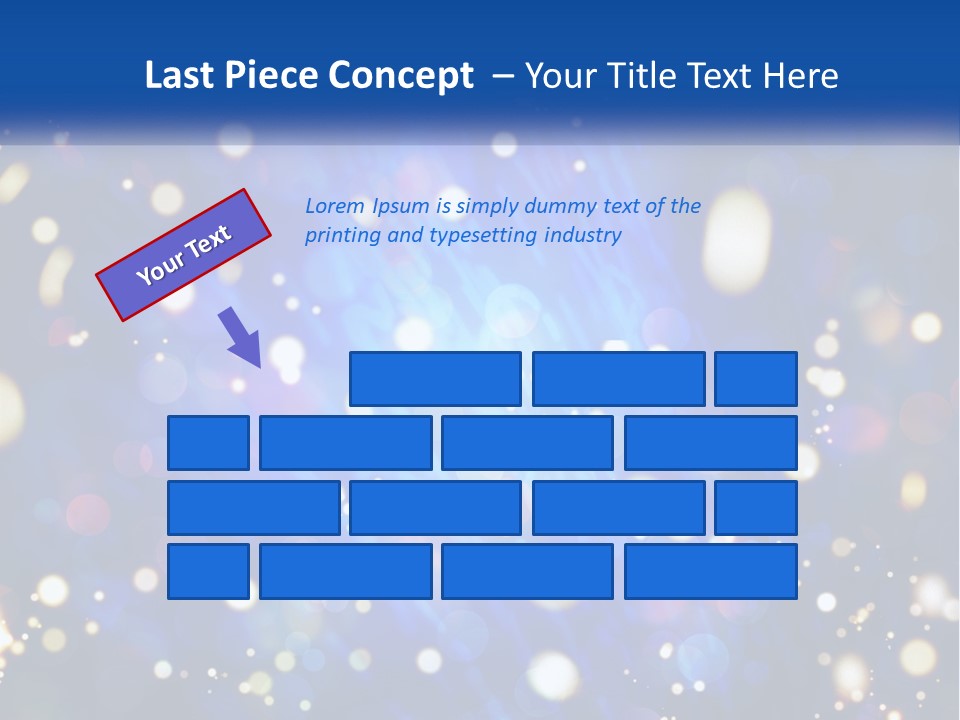 Illustration Of Night Lights PowerPoint Template