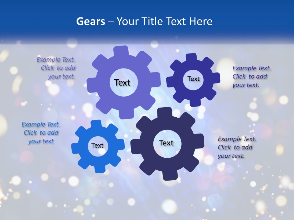 Illustration Of Night Lights PowerPoint Template