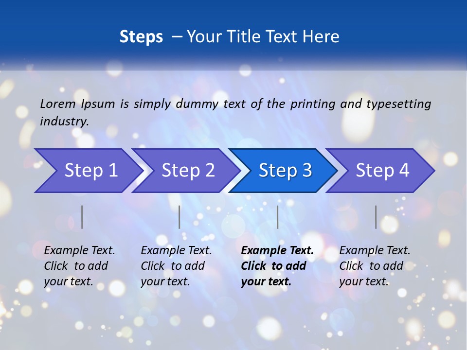 Illustration Of Night Lights PowerPoint Template