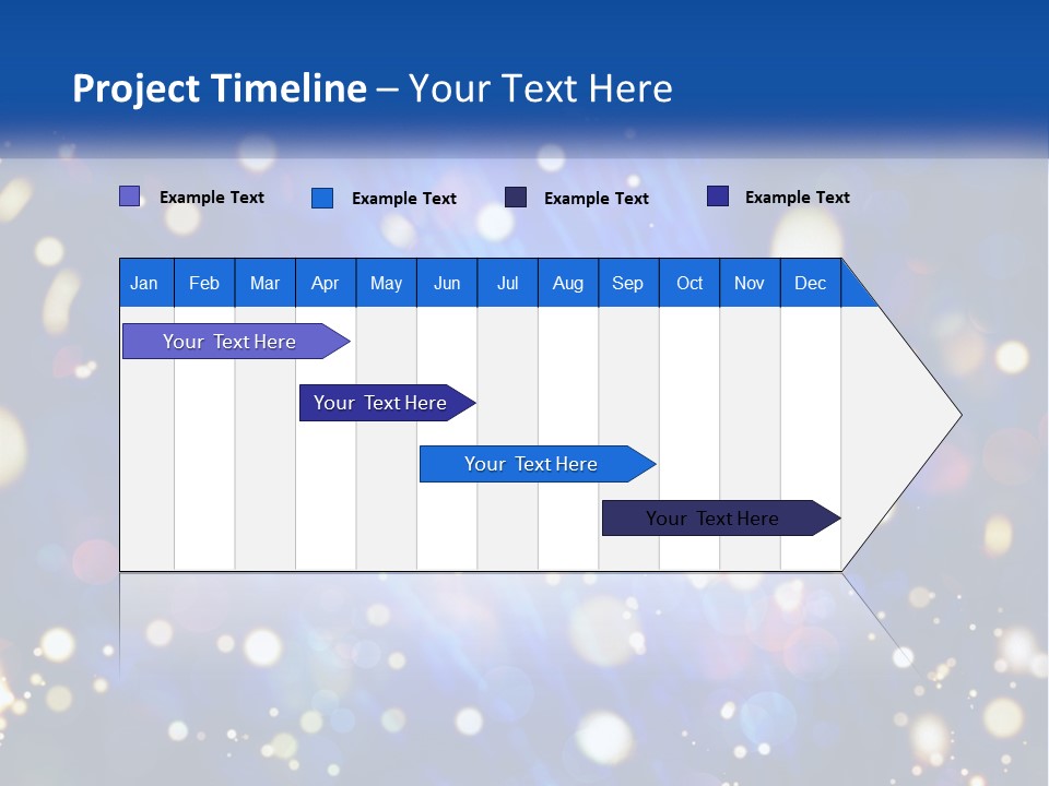 Illustration Of Night Lights PowerPoint Template